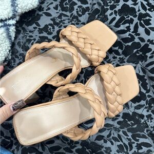 BCBGeneration Braided Beige Sandals